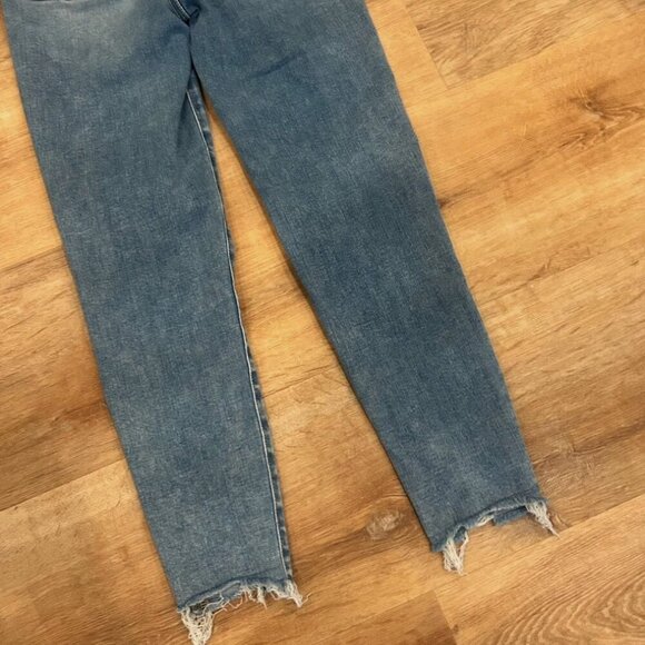 American Eagle Women's 0 Jegging Distressed X-SHORT Stretch HI-Rise Denim Jeans - Picture 3 of 7